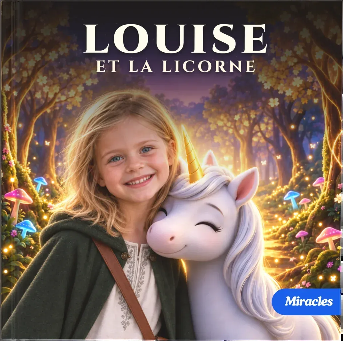La couverture de « Louise et la licorne » de Miracles